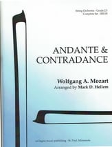 Andante and Contradance Orchestra sheet music cover